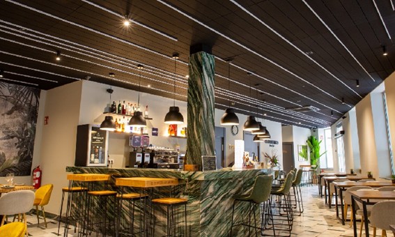 Iluminar restaurantes con led en interior