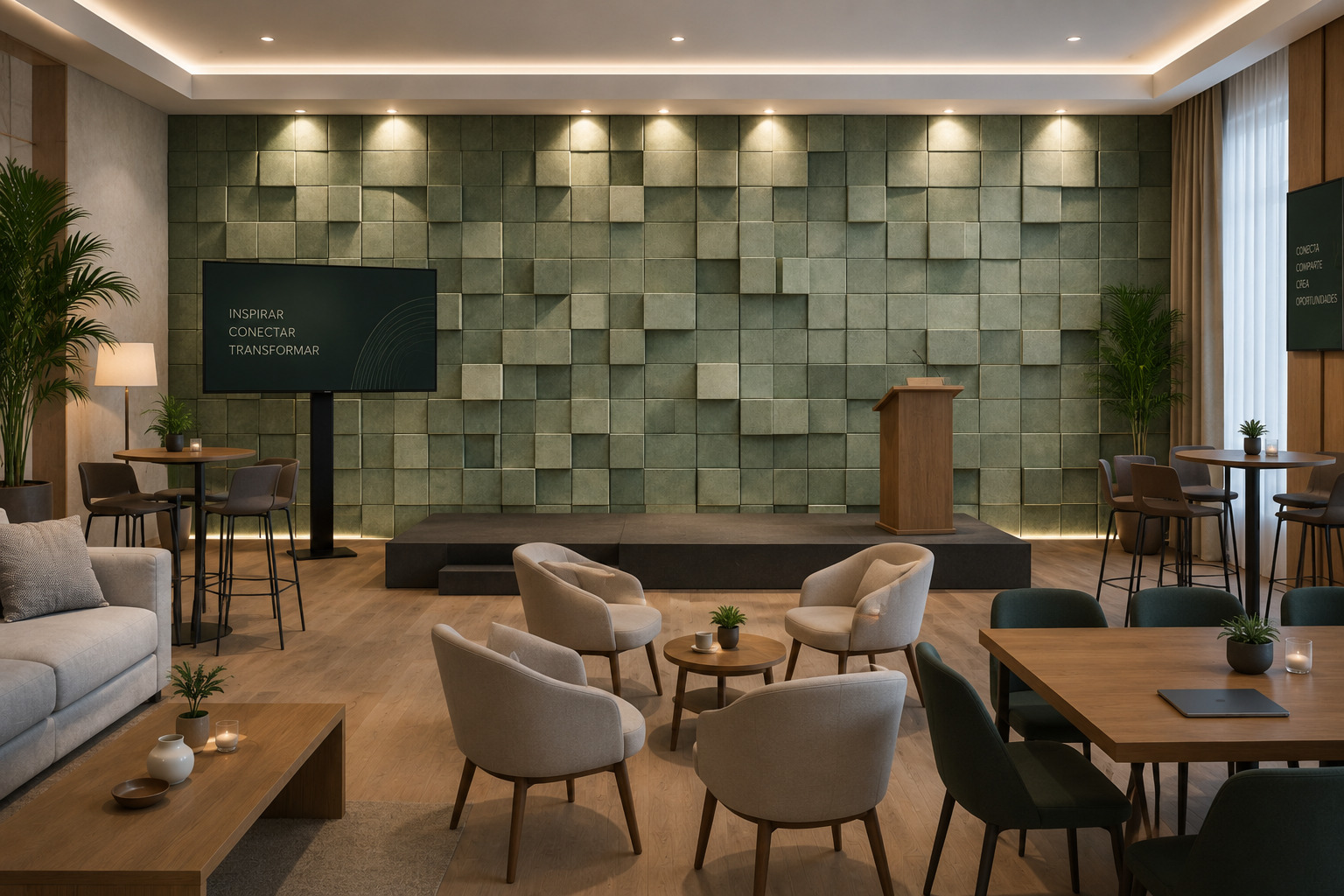 Confort acústico en espacio para eventos corporativos